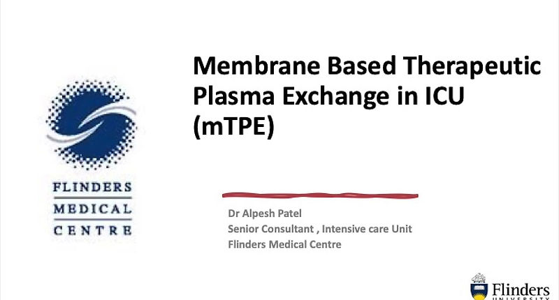 Therapeutic Plasma Exchange in ICU